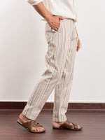 Load image into Gallery viewer, Striped Linen Trousers
