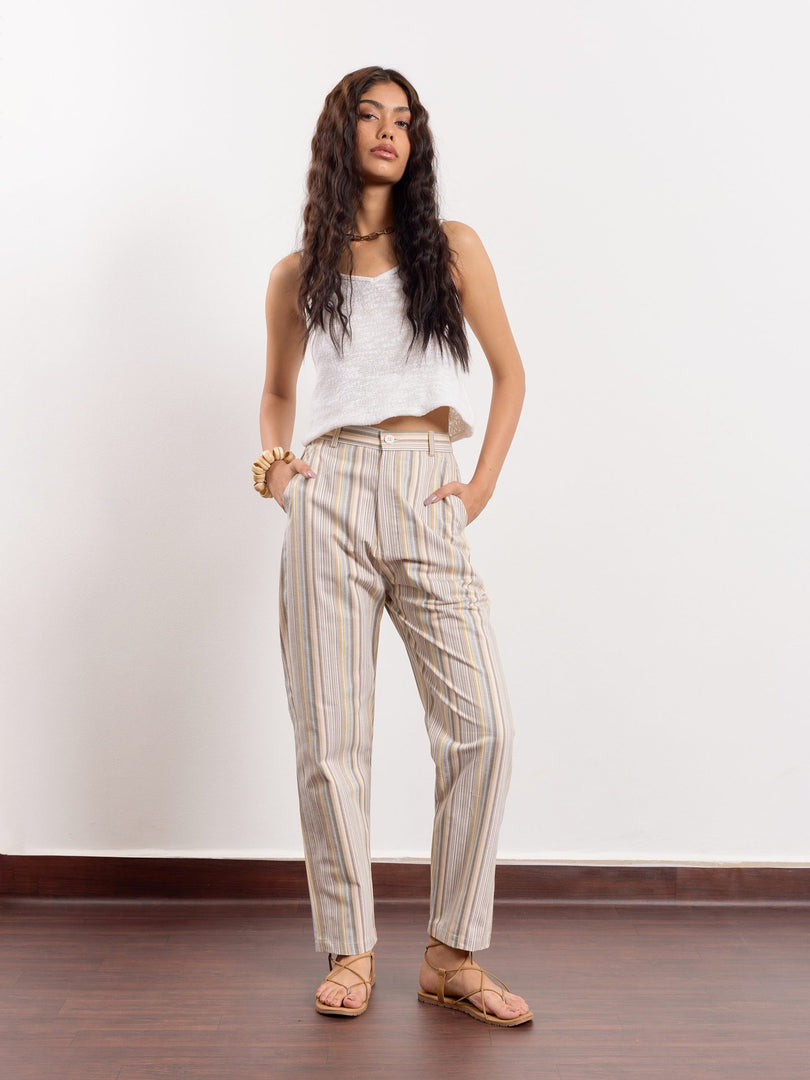 Striped Linen Trousers