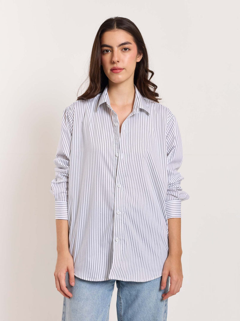 White Pinstriped Shirt