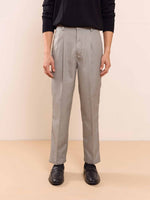 Load image into Gallery viewer, Grey Textured Baggy Fit Trousers
