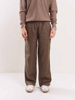 Load image into Gallery viewer, Taupe Linen Pull-on Pants
