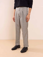 Load image into Gallery viewer, Grey Textured Baggy Fit Trousers
