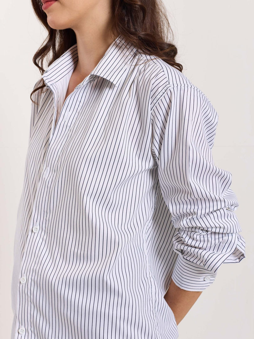 White Pinstriped Shirt