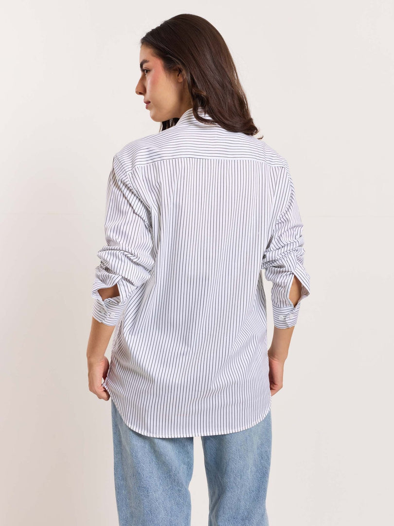 White Pinstriped Shirt