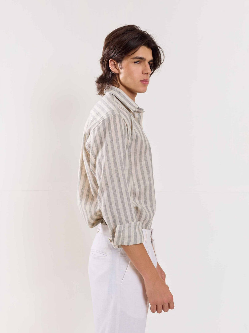 Linen Striped Shirt