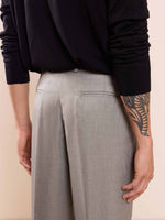 Load image into Gallery viewer, Grey Textured Baggy Fit Trousers
