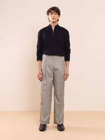 Load image into Gallery viewer, Grey Textured Baggy Fit Trousers
