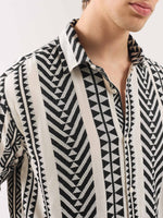 Load image into Gallery viewer, Black Jacquard Weave Shirt
