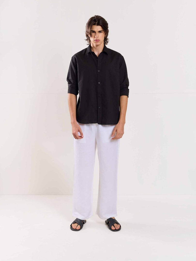 Black Linen Shirt