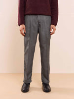 Load image into Gallery viewer, Dark Grey Textured Baggy Fit Trousers
