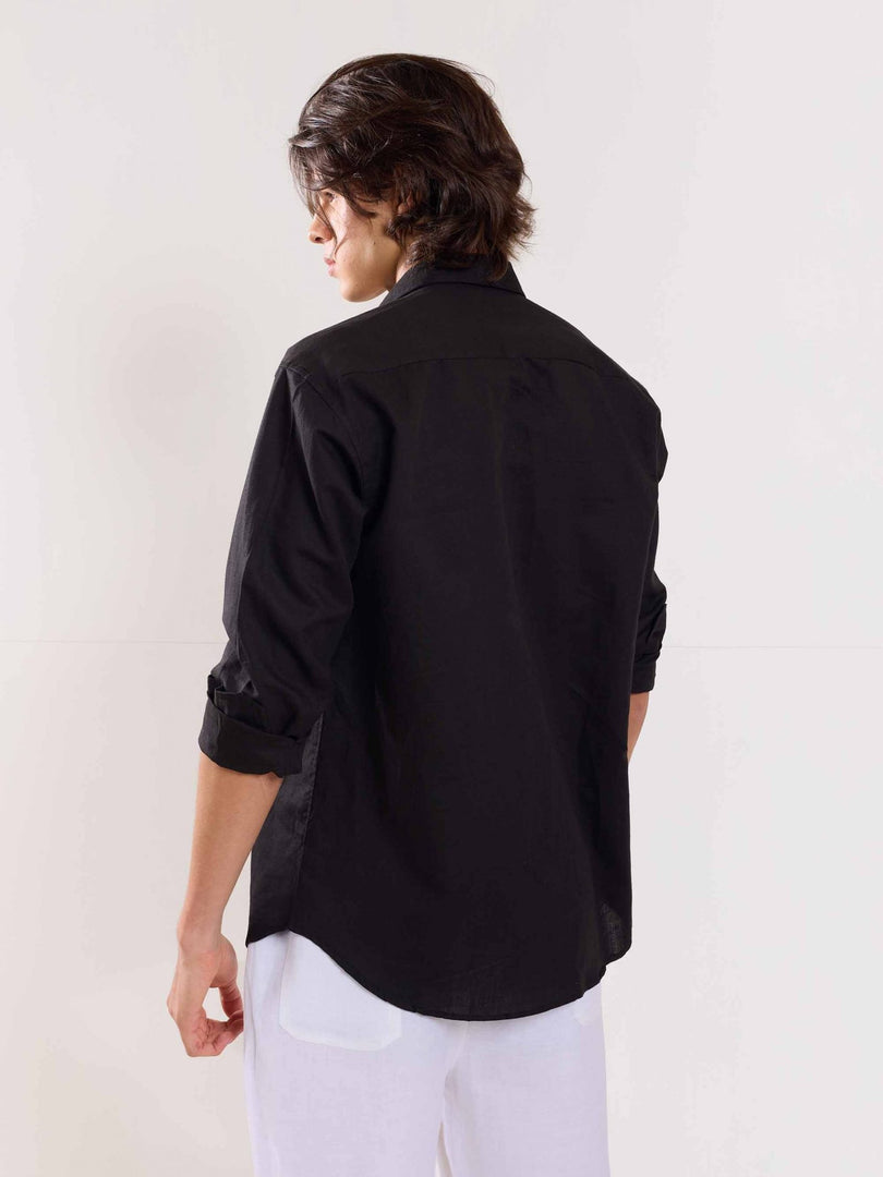 Black Linen Shirt