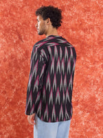 Load image into Gallery viewer, Black Ikat Short Kurta
