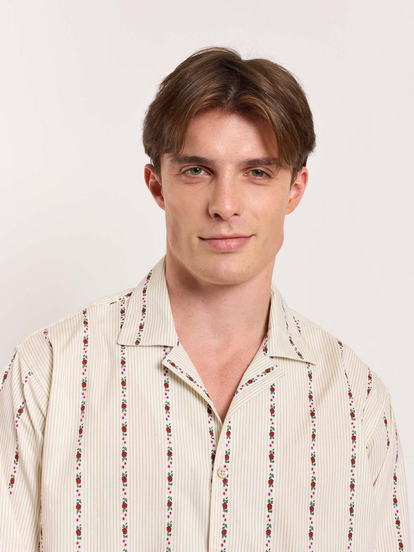 Rose Panelled Holiday Shirt