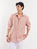 Load image into Gallery viewer, Peach Striped Linen Shirt
