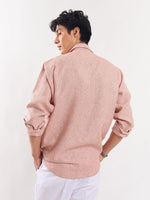 Load image into Gallery viewer, Peach Striped Linen Shirt
