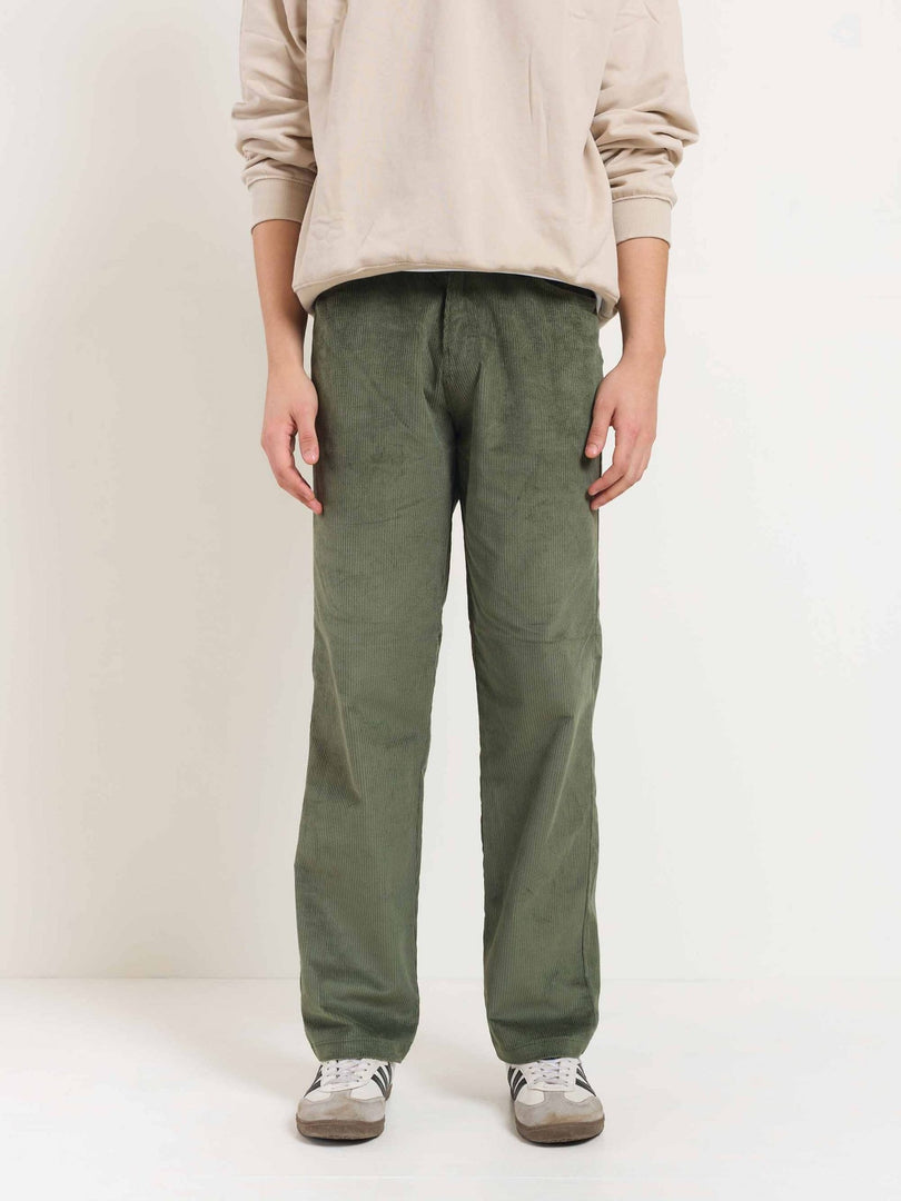 Olive Corduroy Trousers