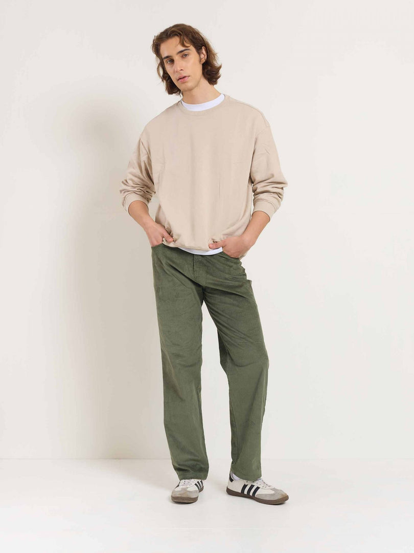 Olive Corduroy Trousers