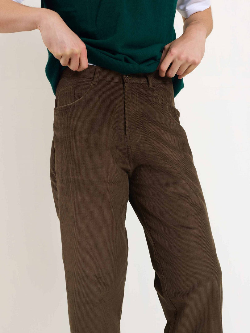 Dark Brown Corduroy Trousers