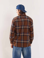 Load image into Gallery viewer, Dark Brown Flannel Overshirt
