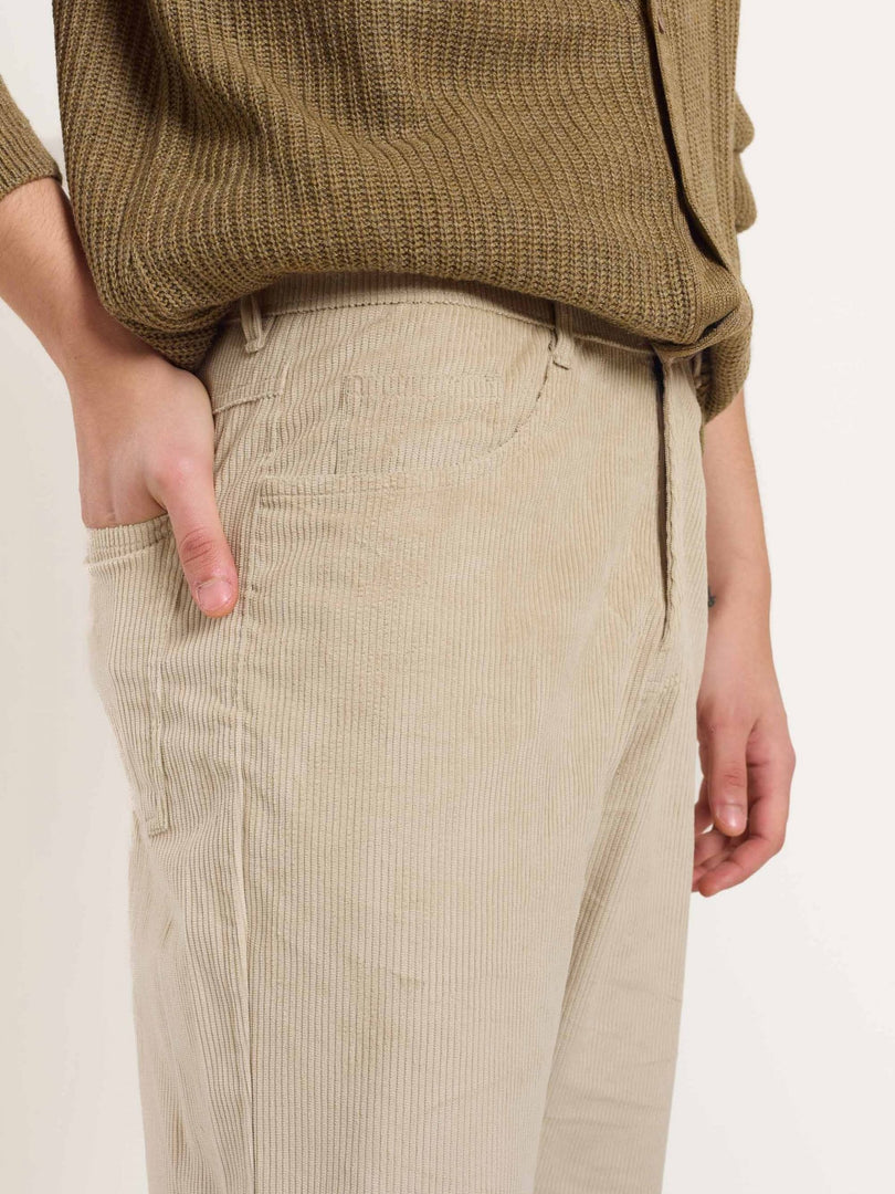 Beige Corduroy Trousers