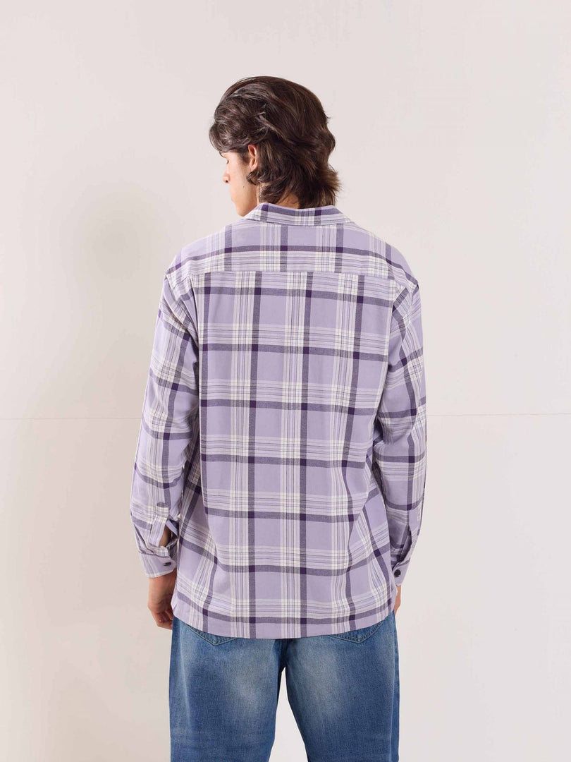 Lilac Flannel Overshirt