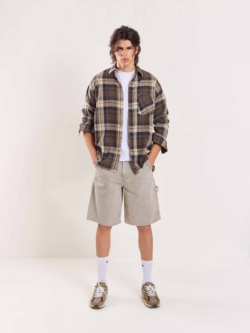 Olive Flannel Overshirt