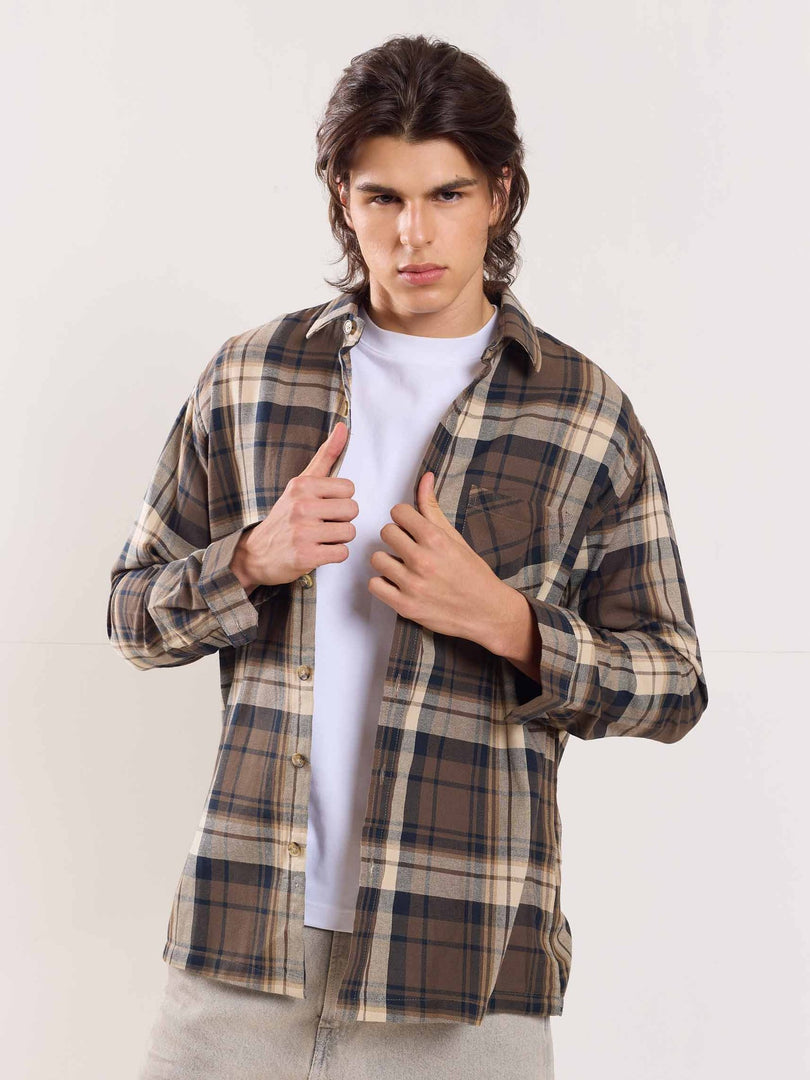 Olive Flannel Overshirt