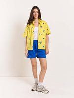 Load image into Gallery viewer, Yellow Bowling Shirt - Cropped Fit
