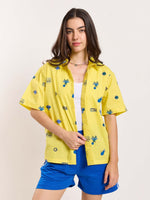 Load image into Gallery viewer, Yellow Bowling Shirt - Cropped Fit
