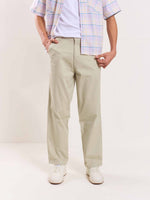 Load image into Gallery viewer, Greige Loose Fit Twill Trousers
