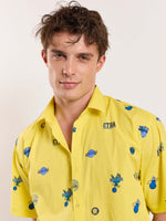 Load image into Gallery viewer, Yellow Bowling Shirt - Cropped Fit
