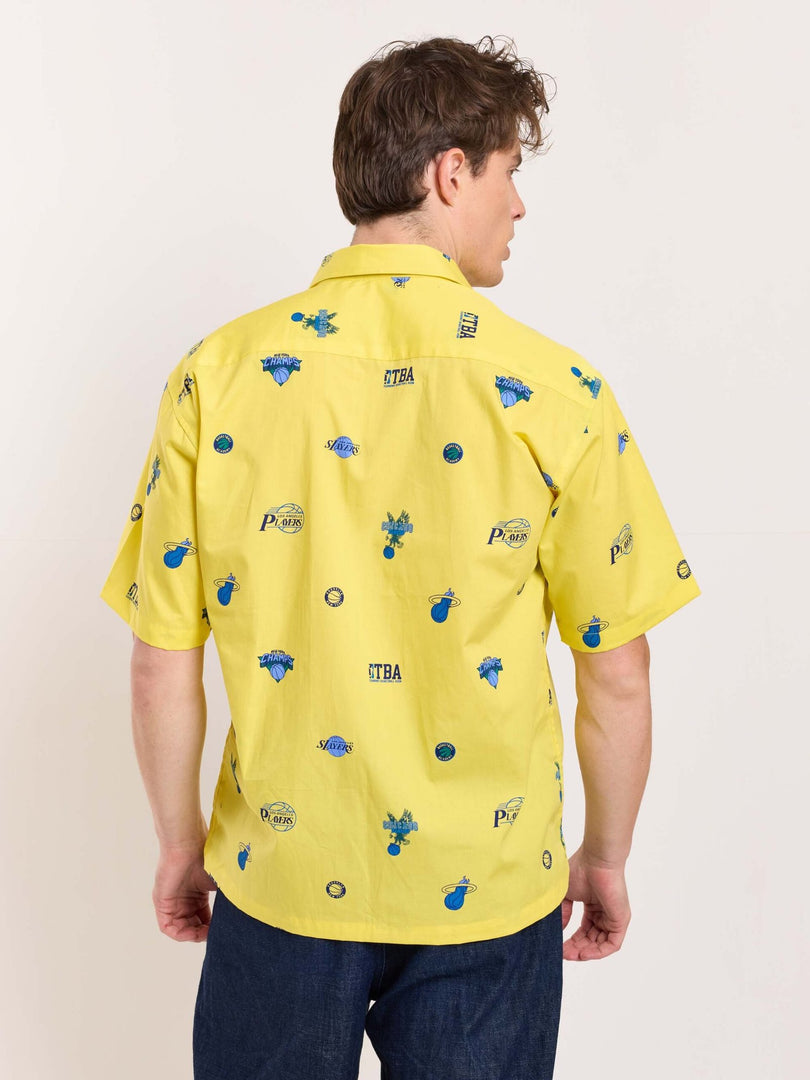 Yellow Bowling Shirt - Cropped Fit