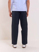 Load image into Gallery viewer, Black Loose Fit Twill Trousers
