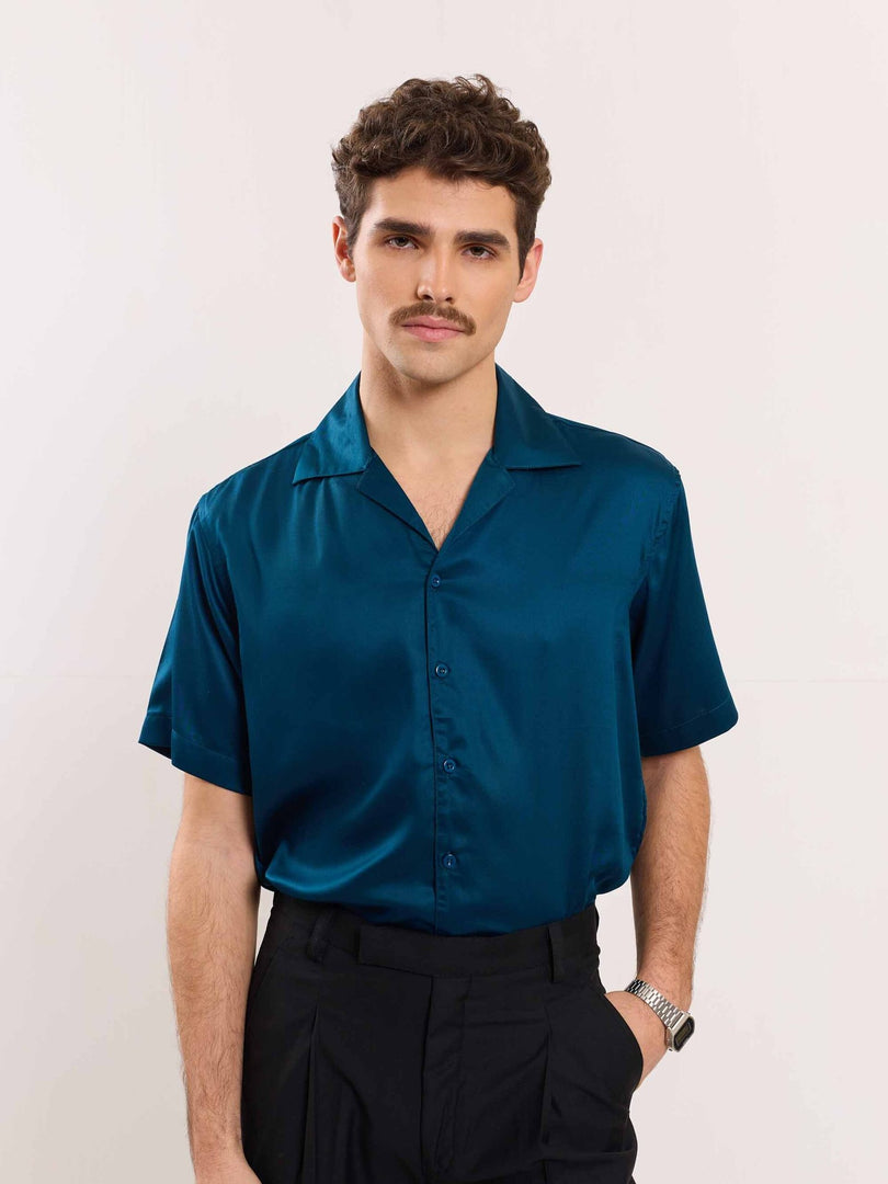 Teal Blue Resort Shirt