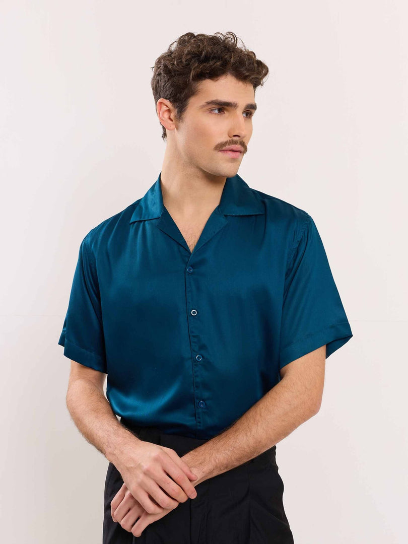 Teal Blue Resort Shirt