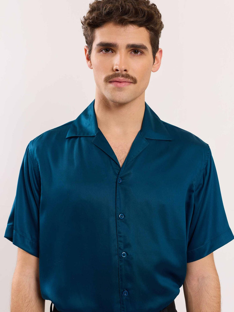 Teal Blue Resort Shirt