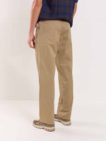 Load image into Gallery viewer, Sand Brown Loose Fit Twill Trousers
