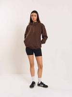 Load image into Gallery viewer, Dark Brown Quarter-Zip Sweatshirt
