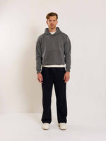 Load image into Gallery viewer, Dark Grey Cropped Fit Hoodie
