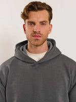 Load image into Gallery viewer, Dark Grey Cropped Fit Hoodie
