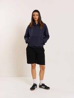 Load image into Gallery viewer, Dark Blue Cropped Fit Hoodie
