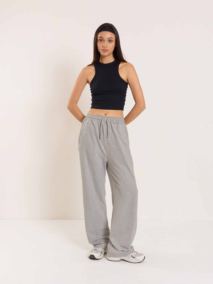 Loose Fit Marl Grey Sweatpants