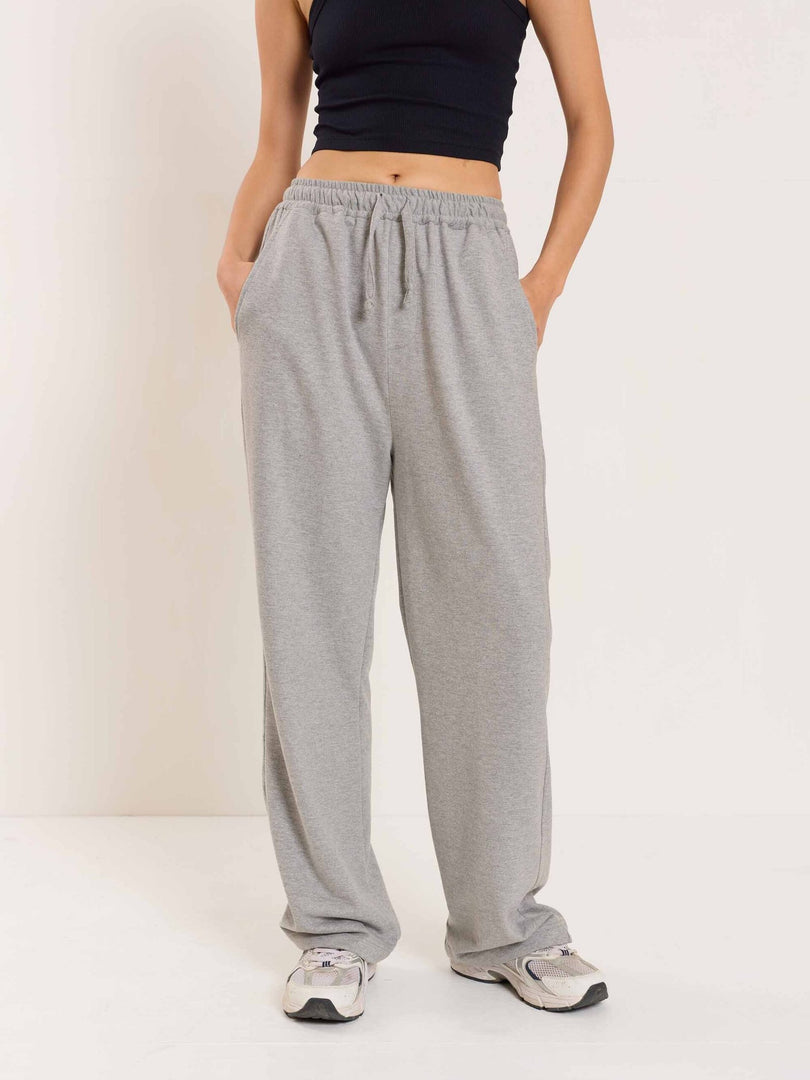 Loose Fit Marl Grey Sweatpants