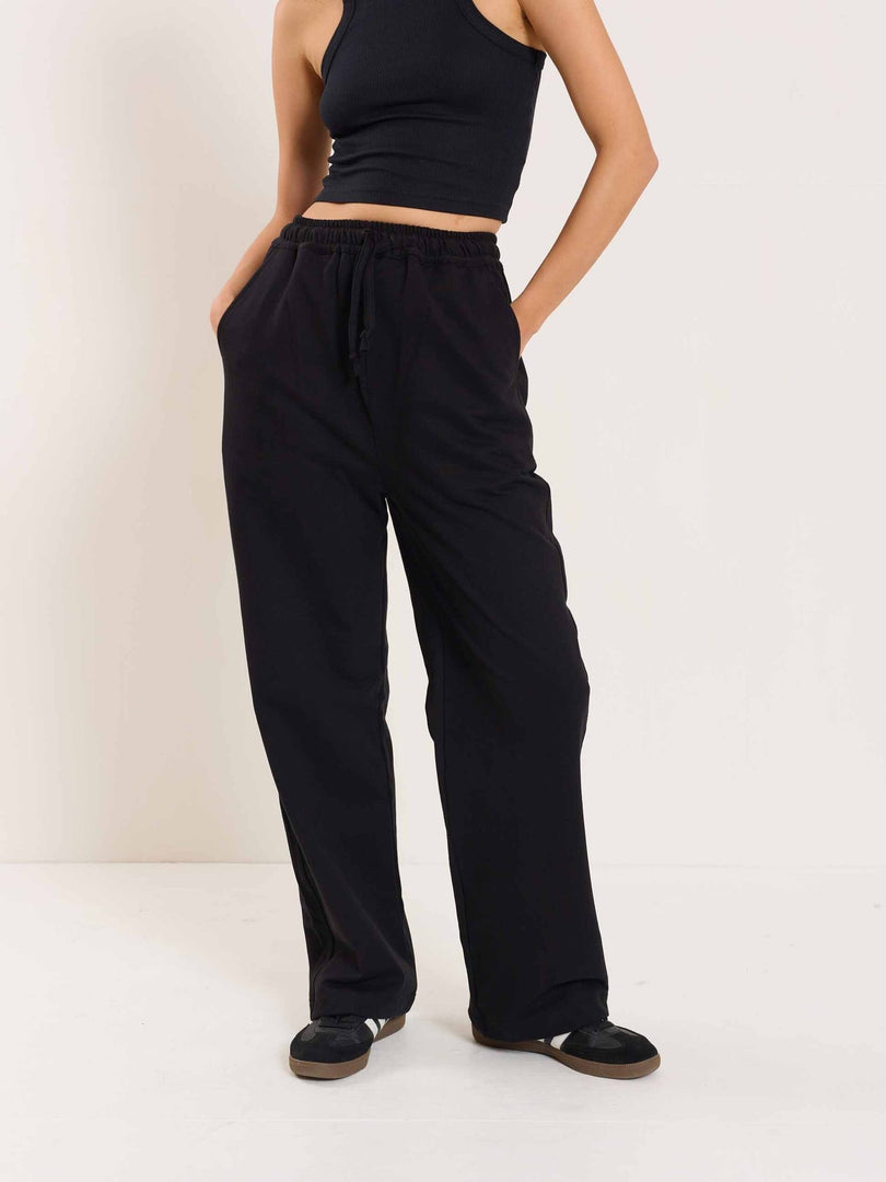 Loose Fit Black Sweatpants