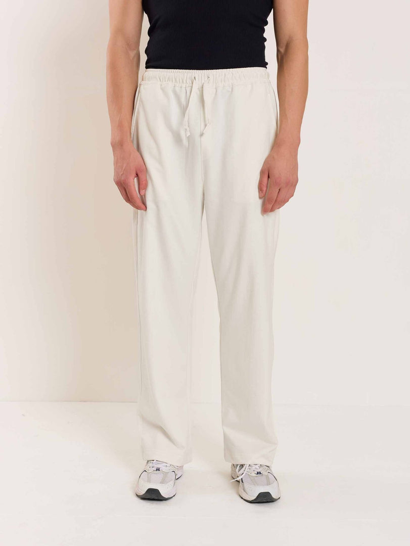 Loose Fit Off White Sweatpants