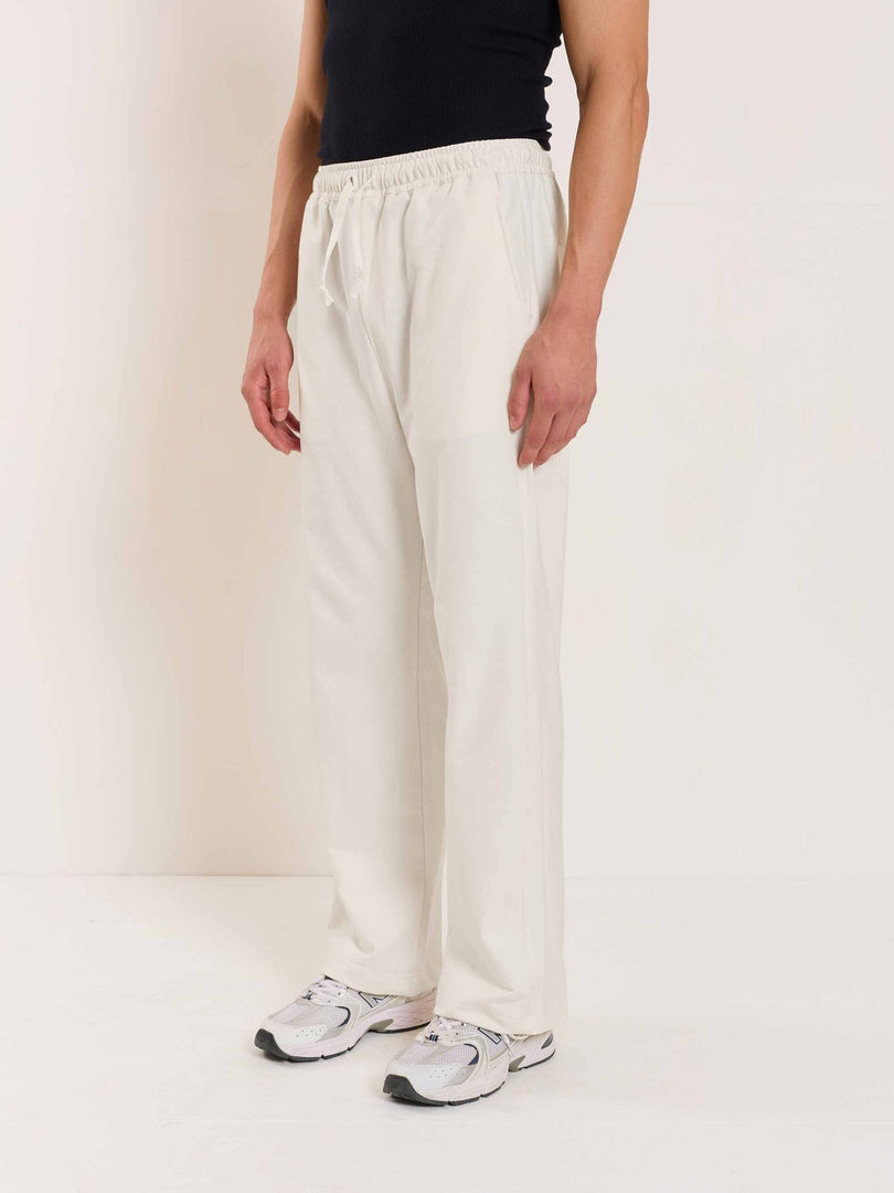 Loose Fit Off White Sweatpants