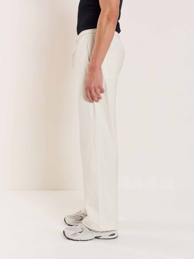 Loose Fit Off White Sweatpants