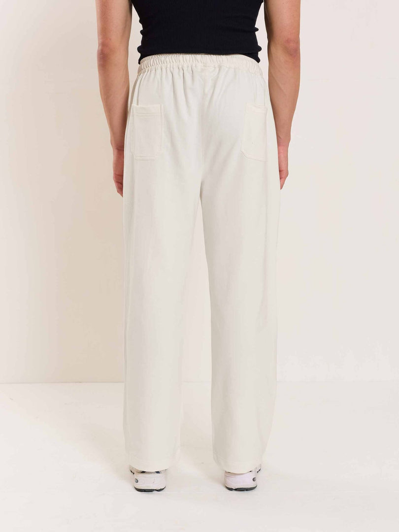 Loose Fit Off White Sweatpants