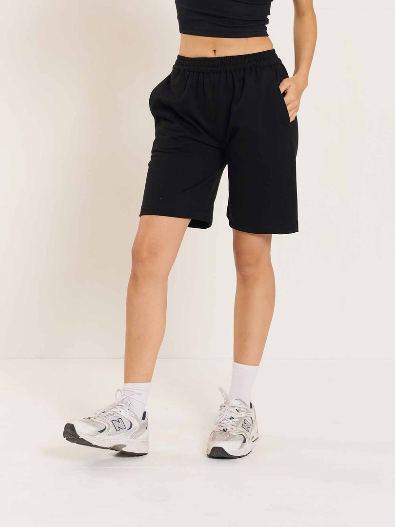 Black Sweatshorts