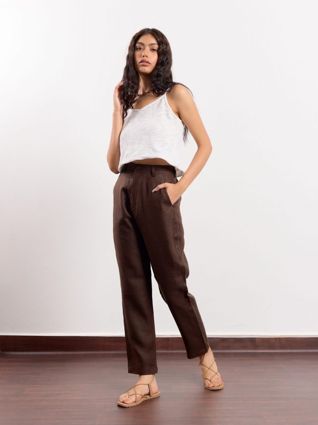 Can't Stop Taupe Brown Linen Pants – Shop the Mint